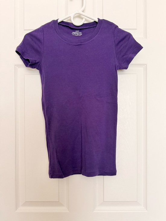 J. Crew Tops - J. Crew Perfect Fit Purple Short Sleeve Crewneck Tee